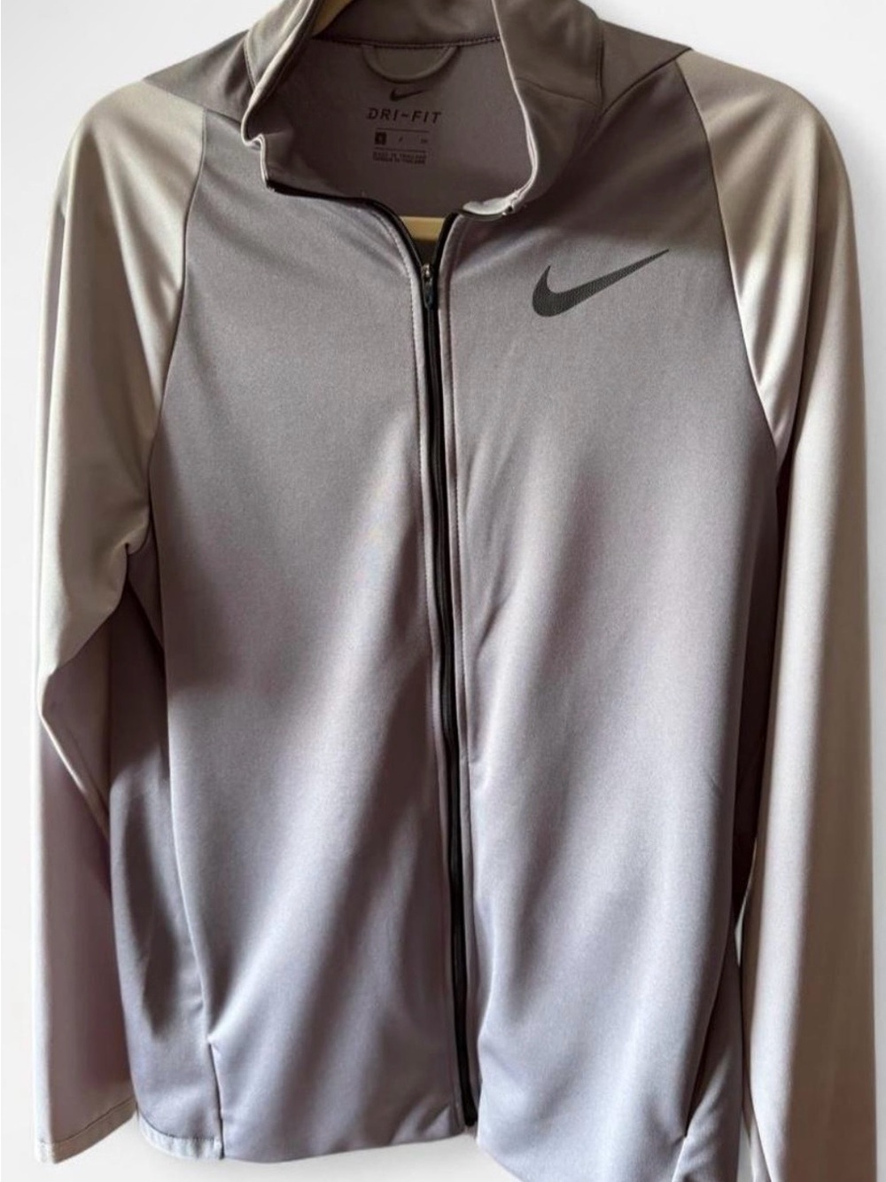 Nike Gray Full-Zip Dri-FIT Jacket Men’s Size Small EUC - Picture 2 of 4